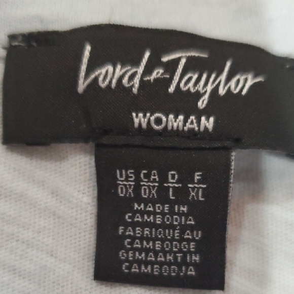 Lord & Taylor Light Blue Tunic Top - Picture 2 of 6
